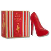 Rode high-heel parfumfles en bijpassend doosje van Bad Girl Rouge voor dames
